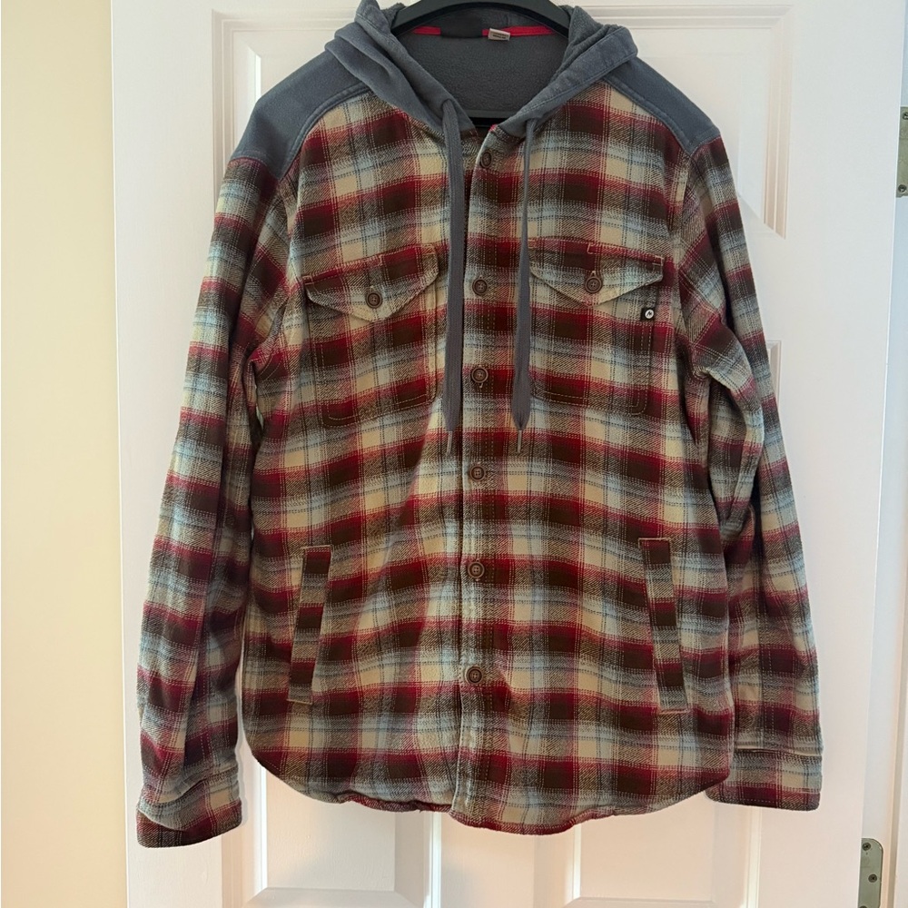 Marmot Red and Gray Lightweight Shirt Jacket